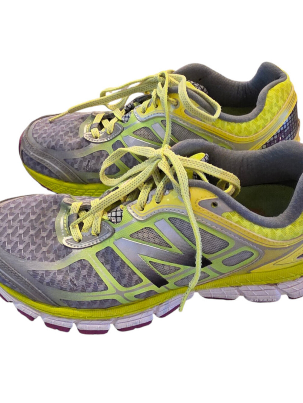 New Balance Women's 860 V5 Neon Yellow / Gray Running Shoes 9